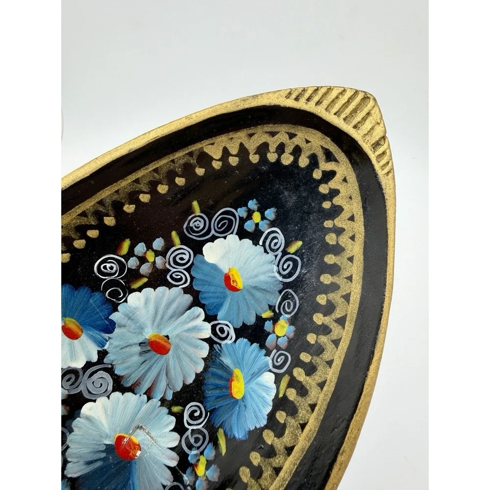 Vintage Russian Handpainted Lacquered Wood Spoon‎ (12